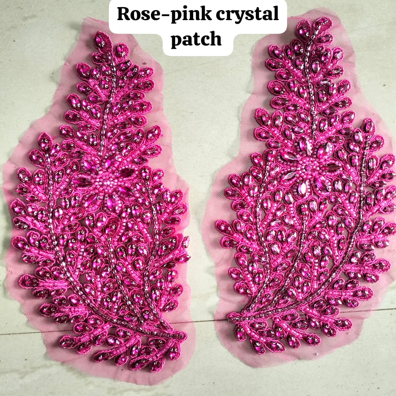 Rose- Pink Crystal Patch (Item #283)